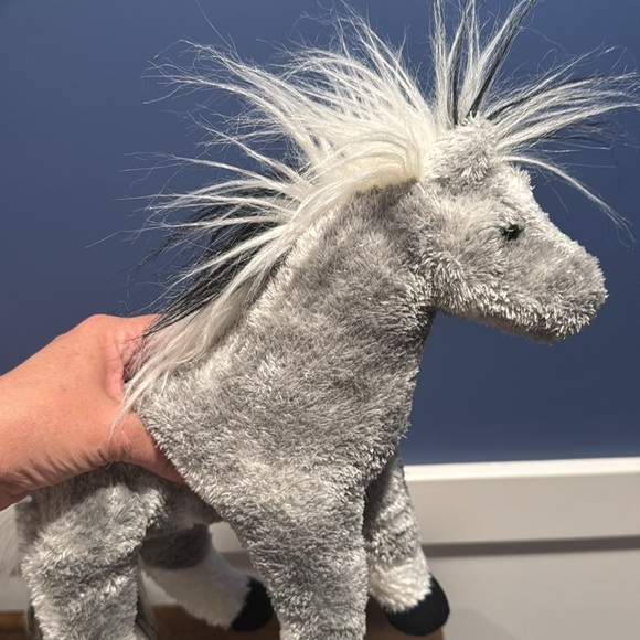 Douglas Cuddle Toy Storm Standing Gray Horse Stuffed Plush vintage - Picture 3 of 12
